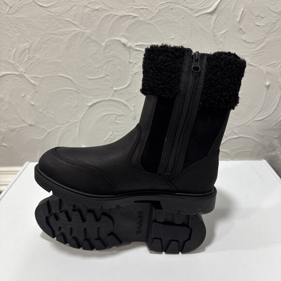 Timberland Linden Woods Mid Zip Up Women's Boots - Black - Size: 7 - Picture 4 of 8